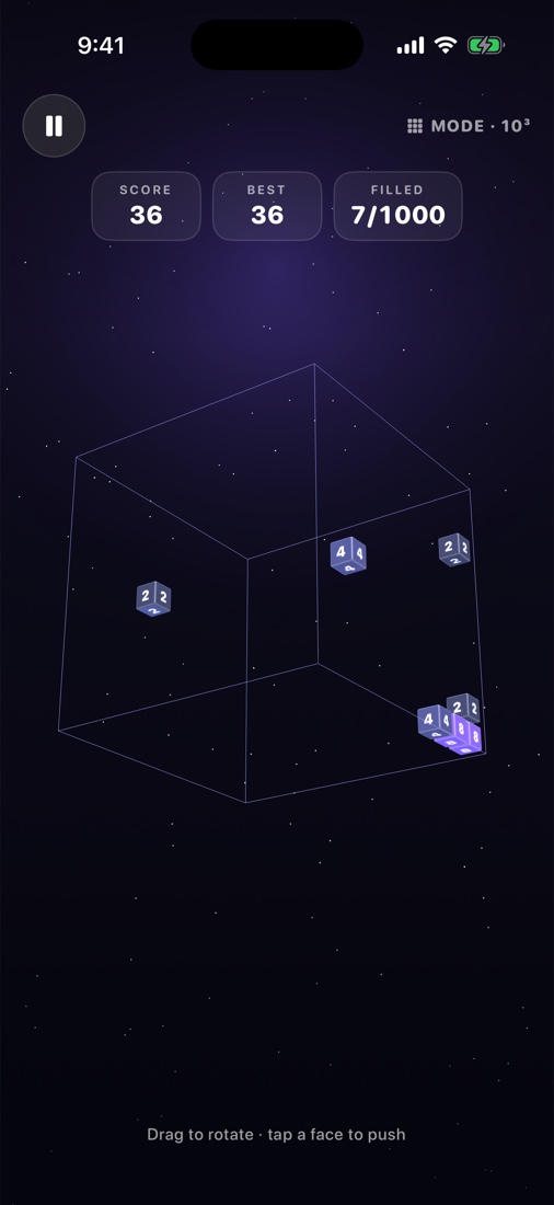 A giant 10-cubed ByteCube with a thousand cells